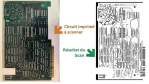 Scanning circuit imprime PCB